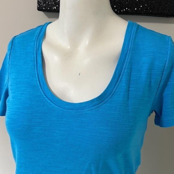 TOMMY BAHAMA Ashby Isles U Neck T Shirt Blue Womens Sz S - Picture 2 of 6